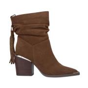 Alma EN Pena Frynsglitter Ankelboots Brown, Dam