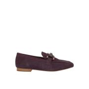 Alma EN Pena Rhinestone Stirrup Flat Moccasin Purple, Dam