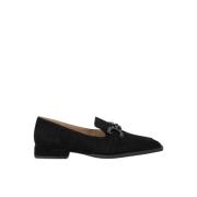 Alma EN Pena Loafer med strass spännen Black, Dam