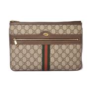 Gucci Vintage Pre-owned Canvas kuvertvskor Brown, Dam