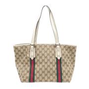 Gucci Vintage Pre-owned Canvas gucci-vskor Beige, Dam