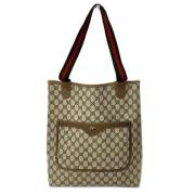 Gucci Vintage Pre-owned Canvas gucci-vskor Brown, Dam