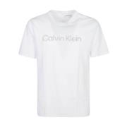 Calvin Klein Sportiga Vita T-shirts och Polos White, Herr