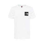 The North Face Kortärmad Fin Tee White, Herr