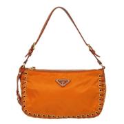 Prada Vintage Pre-owned Tyg prada-vskor Orange, Dam