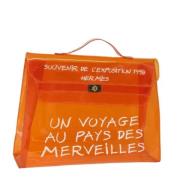 Hermès Vintage Pre-owned Vinyl handvskor Orange, Dam