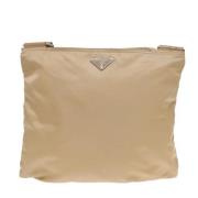 Prada Vintage Pre-owned Tyg prada-vskor Beige, Dam