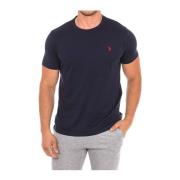 U.s. Polo Assn. Broderad Logotyp Bomull T-shirt - Luca Blue, Herr