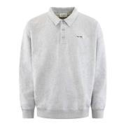 Olaf Hussein Oversized Polo Shirt Gray, Herr