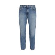 Calvin Klein Klassiska Denim Jeans för Vardagsbruk Blue, Herr