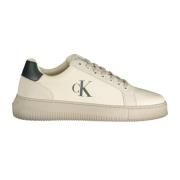 Calvin Klein Sportiga vita sneakers med tryck och logotyp White, Herr