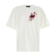 Dsquared2 Avslappnad Bomull T-shirt White, Herr