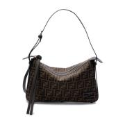 Fendi Mini Napa Tostado Läder Väska Brown, Dam