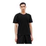 Issey Miyake Veckad Crewneck T-shirt Black, Herr