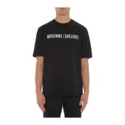 Moschino Svart Stilfull Skjorta Black, Herr