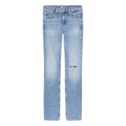 Tommy Hilfiger Distressed Flare Jeans Blue, Dam