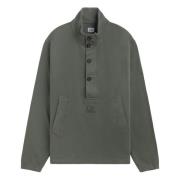 C.p. Company Polo Krage Sweatshirt Green, Herr