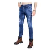 Dsquared2 Distressed Cool Guy Jeans med Logo Print Blue, Herr