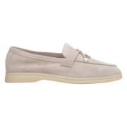 Estro Kvinnors Ljus Beige Tassel Loafers gjorda av Velour Er00113562 B...