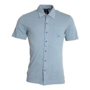 Dolce & Gabbana Blått Logo Polo T-shirt Bomull Krage Blue, Herr