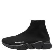 Balenciaga Vintage Pre-owned Laeder sneakers Black, Herr