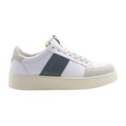 Saint Sneakers Vita Lädersneakers Grön Rand White, Herr