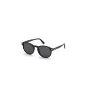 Tom Ford Svart Blank Ram Solglasögon Black, Unisex