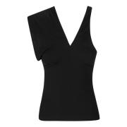 Courrèges Criss Cross Top Black, Dam