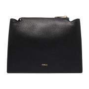 Furla Svart Pebble Crossbody Väska Black, Dam