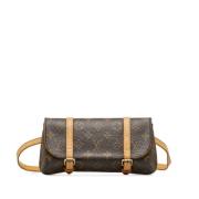 Louis Vuitton Vintage Pre-owned Canvas crossbodyvskor Brown, Dam