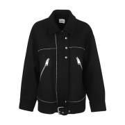 Khaite Light Jackets Black, Dam