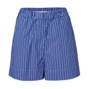 Wakakuu Icons Randiga Shorts för en Stilfull Look Blue, Dam