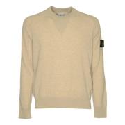 Stone Island Crewneck Sweaters Beige, Herr