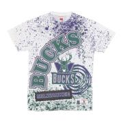 Mitchell & Ness Milwaukee Bucks NBA Tee Multicolor, Herr