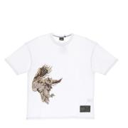 Dolly Noire Örn Uggla Print Vit T-shirt White, Herr