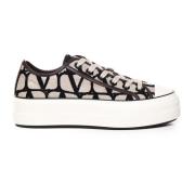 Valentino Garavani Iconographe Fabric Sneakers Multicolor, Dam