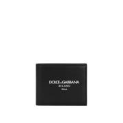 Dolce & Gabbana Stilren Plånbok med Unik Design Black, Herr