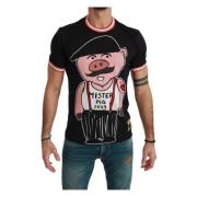 Dolce & Gabbana Svart Herr T-shirt - Avslappnad Stil (Black Friday) Bl...