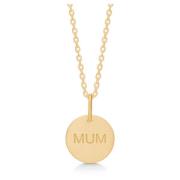 Frk. Lisberg MUM Halsband 14K Guldpläterat Sterlingsilver Yellow, Dam