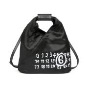 MM6 Maison Margiela Svart Signatur Nummer Motiv Väska Black, Dam