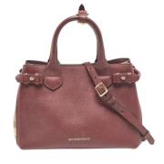 Burberry Vintage Pre-owned Tyg totevskor Red, Dam