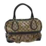 Gucci Vintage Pre-owned Canvas gucci-vskor Brown, Dam