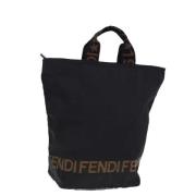 Fendi Vintage Pre-owned Canvas totevskor Black, Dam