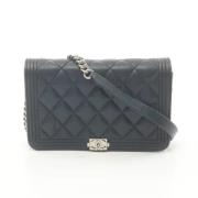 Chanel Vintage Pre-owned Tyg chanel-vskor Blue, Dam