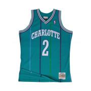 Mitchell & Ness Charlotte Hornets Larry Johnson Swingman Jersey Green,...