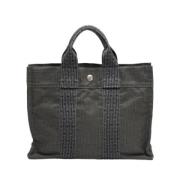 Hermès Vintage Pre-owned Canvas totevskor Gray, Dam