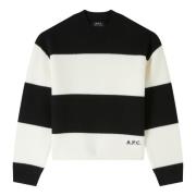 A.p.c. Svart Ulltröja Mjuk Varm Italiensk Black, Dam