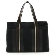 Hermès Vintage Pre-owned Canvas totevskor Black, Dam