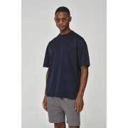 Valenza Interlock Navy Oversized T-shirt Blue, Herr