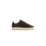 Hogan Bruna Lädersneakers med Svarta Detaljer Brown, Dam